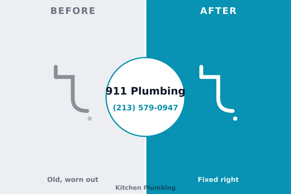 Before and after: plumbing repair Lyles, TN